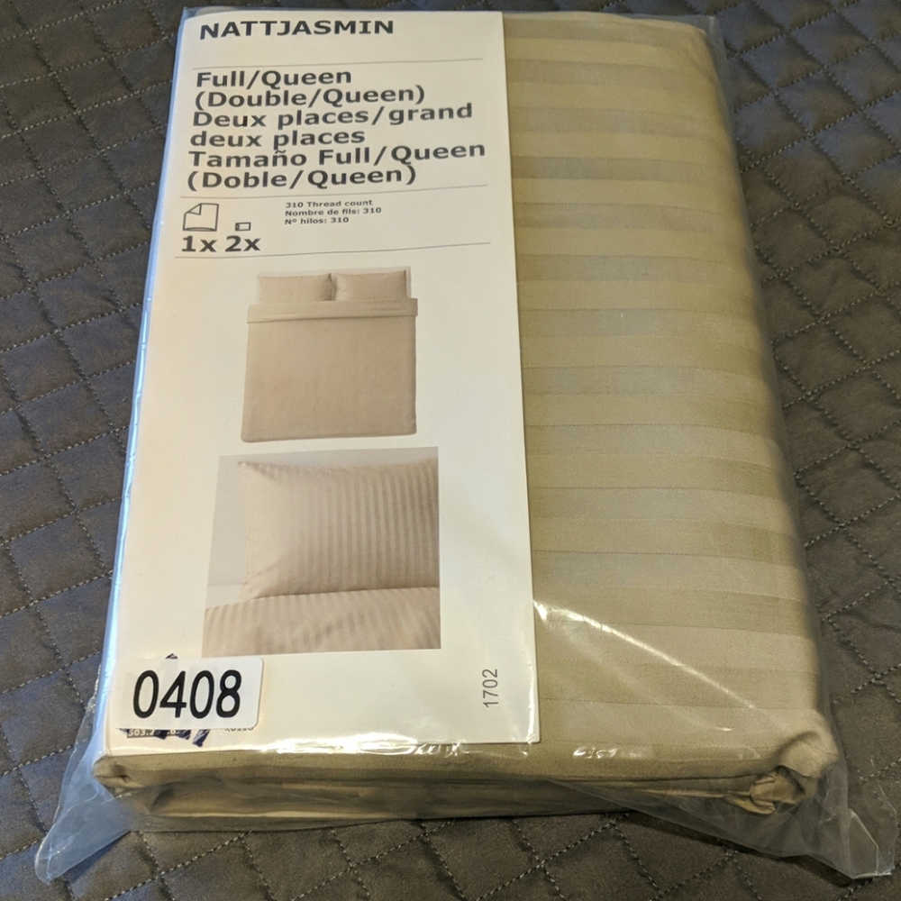 Ikea NATTJASMIN Full/Queen Duvet Cover 2Pillowcase - Picture 8 of 8